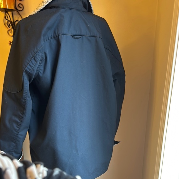 Women's Navy Jacket with Floral Lining - Picture 4 of 5